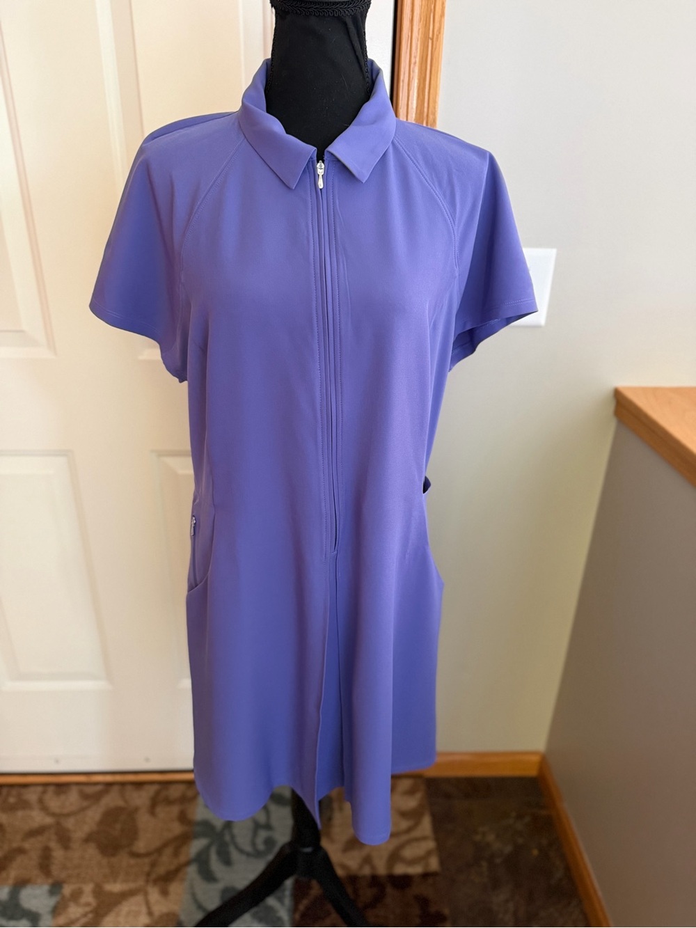 Athleta Fairway tennis golf athletic lifestyle purple periwinkle dress. Large